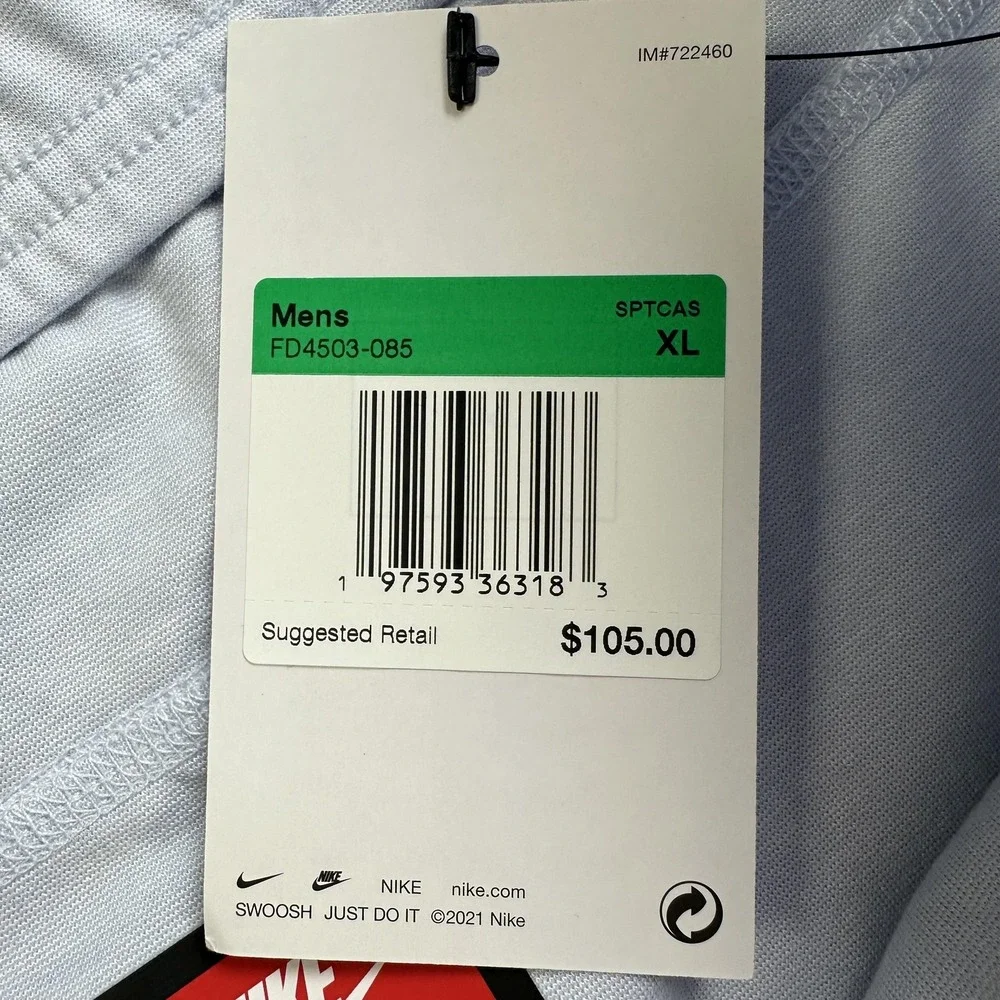 Nike Tech Knit Pants Mens XL Blue Slim Fit Taper Leg Athletic Joggers FD4503-085